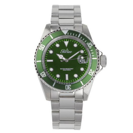 Orologio-Perseo-Modello-Submariner-al-Quarzo-Verde-gioielleria-berluti